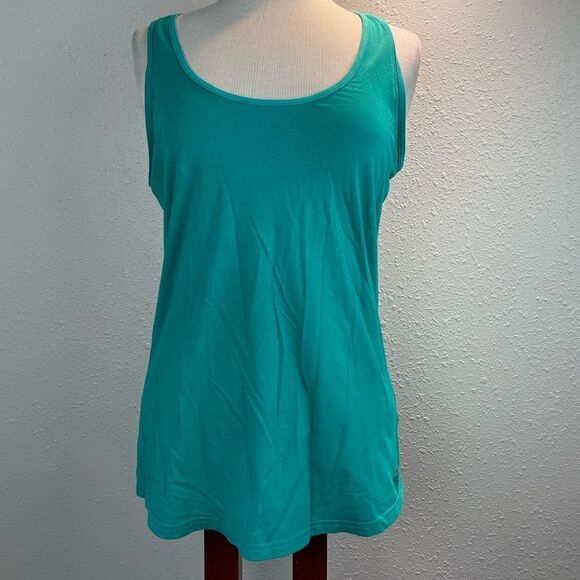EUC The North Face Womens Teal Workout Tank Top Size M - Picture 1 of 4
